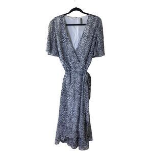 Massini Floral Faux Wrap Dress Sz 1X